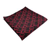 TigerTie handkerchief in red signal-red black patterned - cloth 100% Polyester