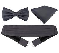 TigerTie Men's Plain Cummerbund - grey - One size