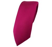 TigerTie Men's Plain Necktie Purple berry One size