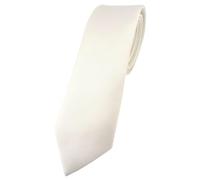 TigerTie Men's Plain Necktie Tie Ties - Off-White - One size