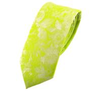 TigerTie narrow tie necktie green yellow neon-green neon-yellow patterned