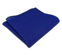 TigerTie Pocket Square in Plain - Cavalier Cloth 100% Linen - Pocket Square Size 26 x 26 cm, royal blue, One size