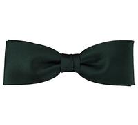 TigerTie prefabricated narrow bow tie in dark green monochrome + Box