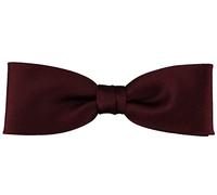 TigerTie prefabricated narrow bow tie in wine red monochrome + Box