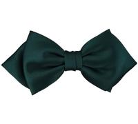 TigerTie prefabricated pointed bow tie bow tie in fir-green monochrome + Gift box