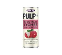 TigerTiger 100% Juice With Pulp | Never from Concentrate | No Added Sugar | No Artificial Colours | Suitable for Vegans | With LuckyBoy Greetings | by SAKA (12 x 320ml, Lychee)