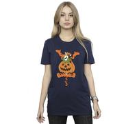 Tigger Pumpkin Cotton Boyfriend T-Shirt Winnie the pooh Navy XXL