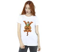 Tigger Pumpkin Cotton Boyfriend T-Shirt Winnie the pooh White S