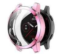 Tiggo Screen Protector Case for Garmin Venu 2 S / vivoactive 4 S,Protective Cover Silicone ,Ultrathin Scratch Resistant Case Smartwatch Accessories (Rose gold, Venu 2S，vivoactive 4S)