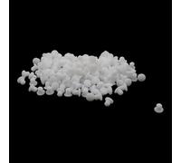 Tighall 200pcs White Plastic Hole Plugs Round Button Flush Type Plugs Screw Covers for Furniture Cabinet Insert End Caps