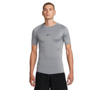 Nike Dri-FIT Pro Tight SS Tee XL - Ideal for running with moisture-wicking comfort in Smoke Grey/Black.