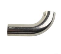 Tight Radius 90 Degree Exhaust Pipe Elbow 304 Stainless Steel 1mm Thin Wall Bend for Automotive Downpipe and Exhaust Repair Silver(32-1)