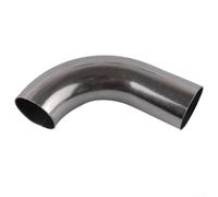 Tight Radius 90 Degree Exhaust Pipe Elbow 304 Stainless Steel 1mm Thin Wall Bend for Automotive Downpipe and Exhaust Repair Silver(38-1)