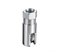 Tight Space Lubrication Coupler 90 Deg Carbon Steel(Embedded Flat) | Solid carbon steel construction, 14x40mm size, deformation resistant, frequent use for ideal, silver finish