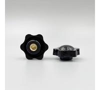 Tighten Nut, 1/5pcs Plum Hand Nuts Handle Thread Star Mechanical Black Thumb M4-M12(Blind End,M8 32 5pcs)(Blind End,M6 32 5pcs)
