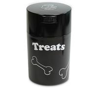 Tightpac America, Inc. Pawvac 6 Ounce Vacuum Sealed Pet Food Storage Container; Black Cap & Body/White Treats