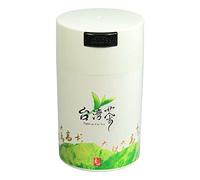 Tightpac America, Inc. Teavac 6-Ounce Vacuum Sealed Tea Storage Container, White Cap and Body/Green Tea Sign