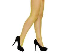 TIGHTS ADULT FISHNET NEON YELLOW