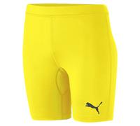 PUMA Men'S Liga Baselayer Short Tight Functional Underwear, Cyber Yellow, Large
