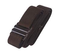 TIGHTS UP Adjustable No Show Stretch Belt for Women (One Size Fits UK 18-26) (76-144cm) (3.175cm Wide) Brown | PLUS