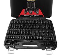 Tightspot 1 4 Drive 80Pc Impact Socket Master Set, Our Most Complete Set Ever with SAE & Metric from 3 16 Inch 9 16 Inch, 4Mm 15Mm, Standard Deep Universal & Torx & Inverted Torx Sockets & More