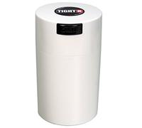 Tightvac 1 oz to 6 ounce - Patented Airtight Container | Multi-use Vacuum Container Works as Smell Proof Containers for Herbs and Dry Goods. White