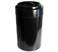 Tightvac EverythingVac Bulk Dry Goods Storage Container, 5 Pounds Plus, Solid Black Body/Cap