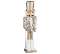 TIGHUP Christmas Nutcracker 46cm - Champagne - Fill Your Home With Festive Magic This Holiday Season - Nutrackers Have Been a Fixture of Our Festive Decor for Generations