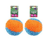 TIGHUP Cool Vibes Floating Ball Pet Toy - Pack of 2 - Bright and Colourful Design - Built in Squeaker - Floats in Water - Perfect for Hot Summer Days Spent at the Beach or at the Pool