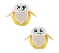 TIGHUP Cool Vibes Summer Squashies Pet Toy - Banana - Pack of 2 - an Adorable Playtime Playmate for Your Pet to Enjoy - Endless Hours of Fun for Both You and Your Furry Friend