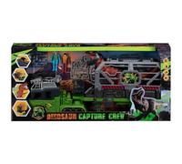 TIGHUP Dinosaur Capture Crew Playset - This Dino Has Escaped Its Cage and It's on the Loose! Give Chase in the Dinosaur Capture Vehicle and Help the Team Re-capture the T-rex