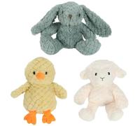 TIGHUP Easter Cuddle Textured Plush Dog Toy - Assorted (Random Design, You Will Get Pack of 1) - Give Your Furry Friend This Easter Cuddle Toy to Squeeze, Chew, Chase and Cuddle With
