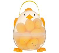 TIGHUP Giant Egg With Fillable Mini Eggs - Collect All Your Easter Goodies Hidden in the Fillable Eggs and Store Them in the Giant Chick - Great for Keeping Your Little Ones Entertained