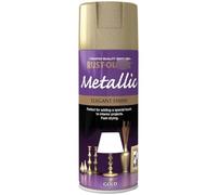 TIGHUP Metallic Spray Paint Elegant Gold 400ml - Corrosion Resistant - Gold, Silver, Copper and Chrome Finishes - Bright and Soft Metallic Sheens - Excellent Coverage, Hiding and Colour Retention