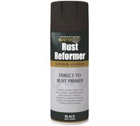 TIGHUP Rust Reformer Black Spray Paint 400ml - Apply Directly to Rusted Metal to Prevent Further Rusting and Instantly Convert Rust to a Non-rusting Surface - Apply to Rusty Metal Only