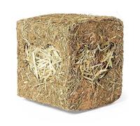 TIGHUP Small Animal Hay Box Medium, Creates a secure space, Hay-coated, Fun & challenging, Great for enrichment, Approximate Dimensions (Product):Medium: H12.5 x W12.5 x D12.5cm