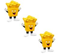 TIGHUP Squeaky Fast Food Dog Toy - Fries - Pack of 3 - This Adorable Squeaker Will Satisfy Your Dog's Cravings With Endless Hours of Fun