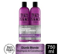 TIGI Bed Head Dumb Blonde Shampoo & Conditioner For Blonde Hair 2 x 750ml