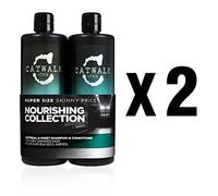 TIGI Bundle 4 items Catwalk Oatmeal & Honey Shampoo And Conditioner Double Duo 25.36 Oz Each