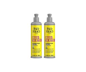 Tigi Women's Bigger The Better Leight Weight Volume 'Conditioner' 300ml2x in Yellow