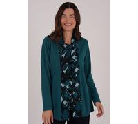Tigi Women's Tribal Ikat Print 2 in 1 Cardi Top in Green | Size: 8-10 Tigi Green 8-10