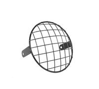 TIGNFDNV Motorcycle Headlight Cover 7 Inch Headlight Protector Cover Metal Motorcycle HeadLamp Mesh Grille Lampshade Universal For For Tr&iumph