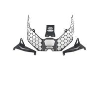 TIGNFDNV Motorcycle Headlight Cover Motorcycle Front Fairing Headlight Head Light Lamp Net Protection Grille Guard Cover Mesh Lampshade For 368G 368 G