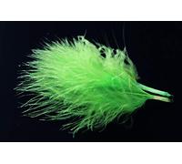 Tigofly 100 pcs/lot 17 colors Turkey Marabou Blood Feathers Woolly Bugger Streamers Fly Tying Feather Materials (Light Green)