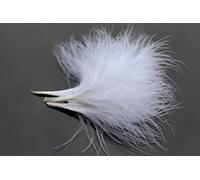Tigofly 100 pcs/lot 3 Colors Turkey Marabou Blood Feathers Woolly Bugger Streamers Fly Tying Feather Materials (White)
