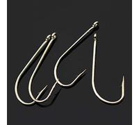 Tigofly 100 pcs/lot 4cm Length High Carbon Steel Long Shank Bait Hook Fly Tying Barbed Hooks Size 1/0