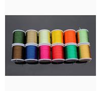 Tigofly 12 pcs 40 Yards Fly Tying Floss Thread 150D Silky Yarns Salmon Trout fly fishing tying line materials (12 Dark Colors)
