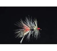 Tigofly 12 pcs/lot grizzly shrimp vaskebjørn Hackled Fly Sea Trout Fly Fishing Flies Lures Size 2# 4# 6# (6)