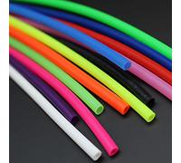 Tigofly 12pc 12 Color UV Silicone Tube - 3x4mm Soft Flexible Hollow Fly Tying Tubes - 10in