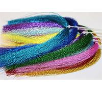 Tigofly 17 packs colors Crystal Flash Holographic Tinsel Krystal Flashabou Sparkle Dry Streamer Fly Fishing Tying String Materials